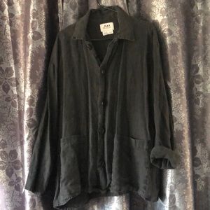 Black Flax oversized linen blazer